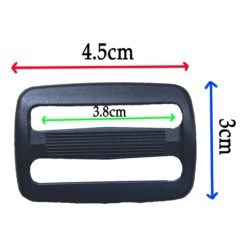 Pasacinta Hebilla Ajustador 3.8 Cm Cincha Negro 100 Piezas_1