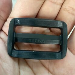 Pasacinta Hebilla Ajustador 3.8 Cm Cincha Negro 100 Piezas_3