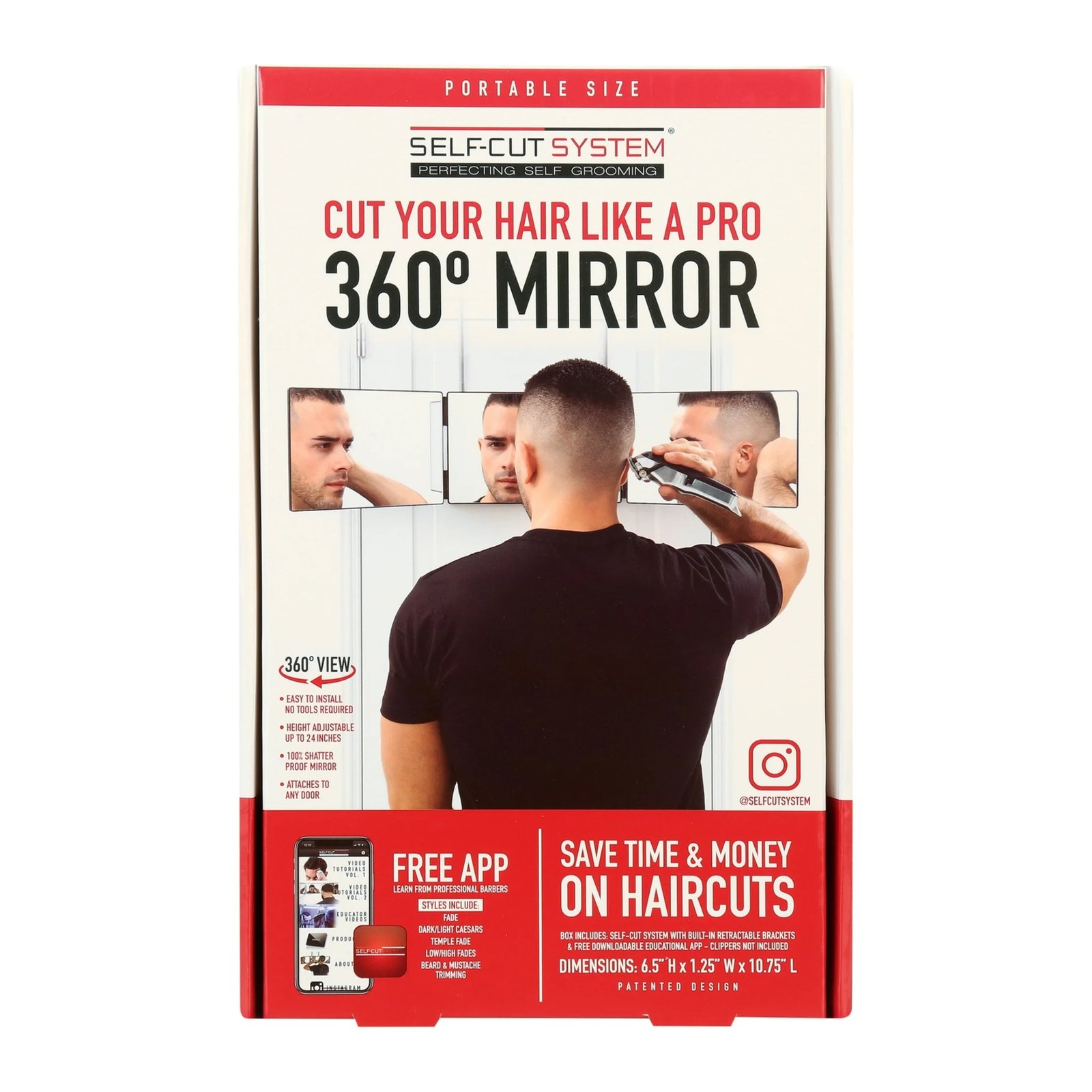 Espejo Portatil 3 Vias Resistente y Compacto Self-cut System_2 Espejo Portatil 3 Vias Resistente y Compacto Self-cut System_2