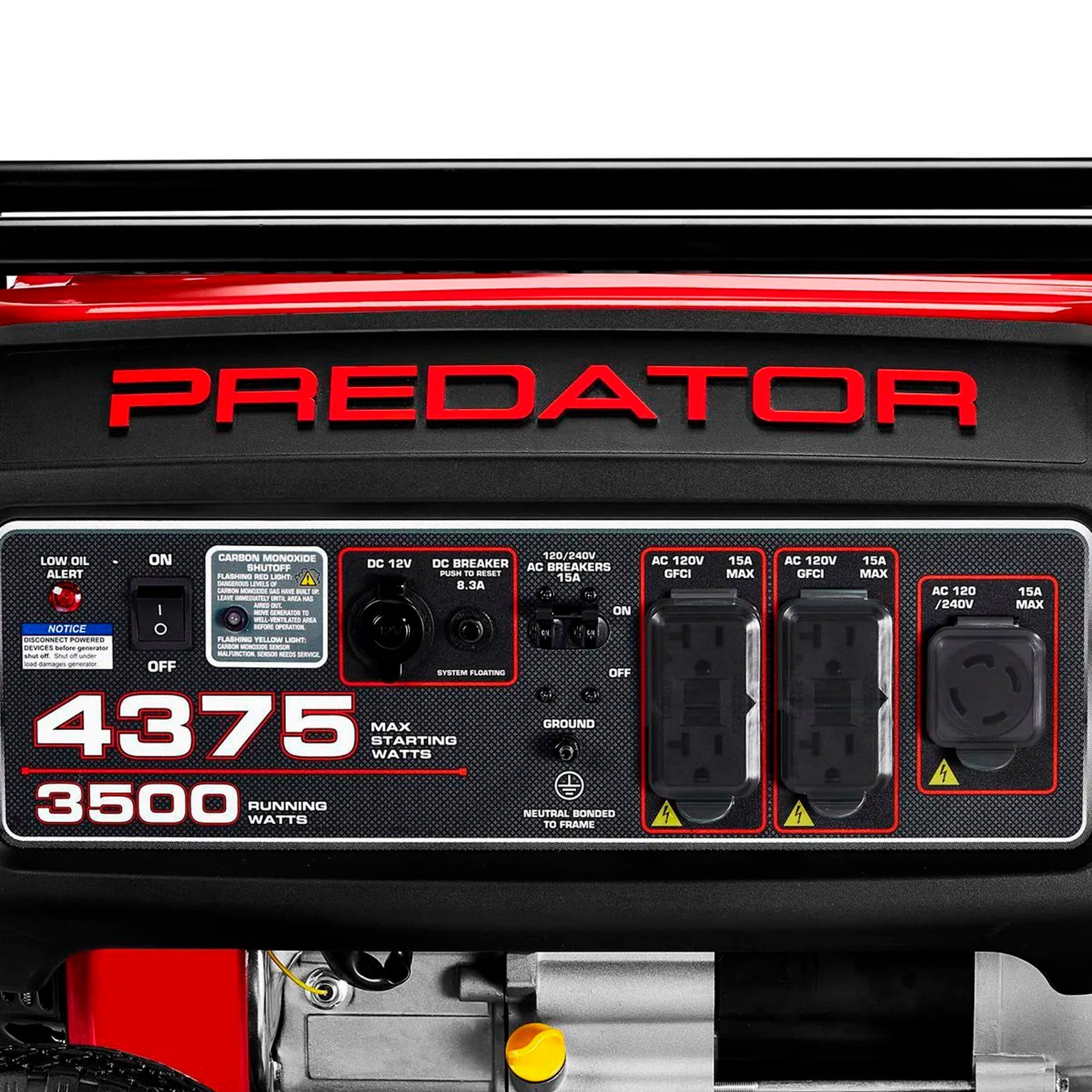 Generador Luz Portatil Electrico Gasolina Predator 4375Watts_2 Generador Luz Portatil Electrico Gasolina Predator 4375Watts_2