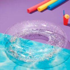 Flotador Inflable Transparente Brillante Plateada Sun Squad_2