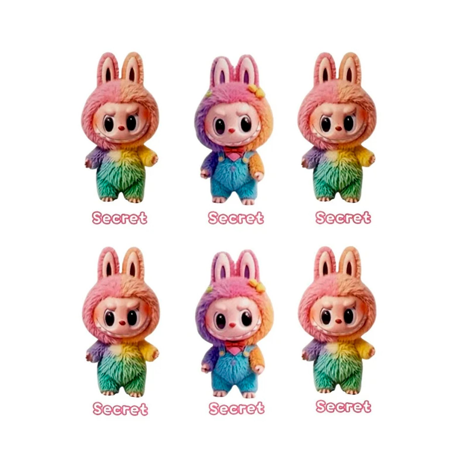 Paquete 6 Labubu Arcoiris Pop Mart The Monsters Peluche_3 Paquete 6 Labubu Arcoiris Pop Mart The Monsters Peluche_3