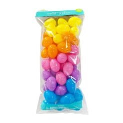 Huevos Pascua Cascarones Vacios Plasticos 48 Piezas Colores_0