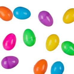 Huevos De Pascua Cascarones Plastico 18 Piezas Colores_1