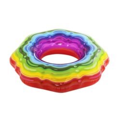 Flotador Inflable Salvavidas Piscina H2O GO Rainbow Ribbon_0