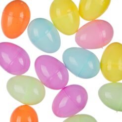 Huevos De Pascua Cascarones Plastico 18 Piezas Colores_2