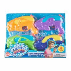 4 Pistolas Agua Juguetes Plastico Hydro Blaster Multicolor_1