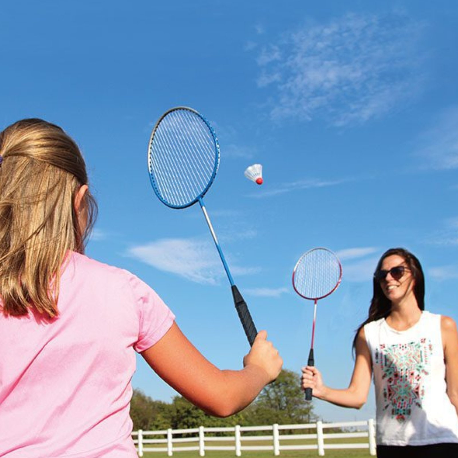 Juego Set Badminton Para Dos Personas Raquetas + Gallitos_2 Juego Set Badminton Para Dos Personas Raquetas + Gallitos_2