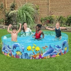 Alberca Infantil Redonda Bestway Odyssey Piscina Multicolor_3