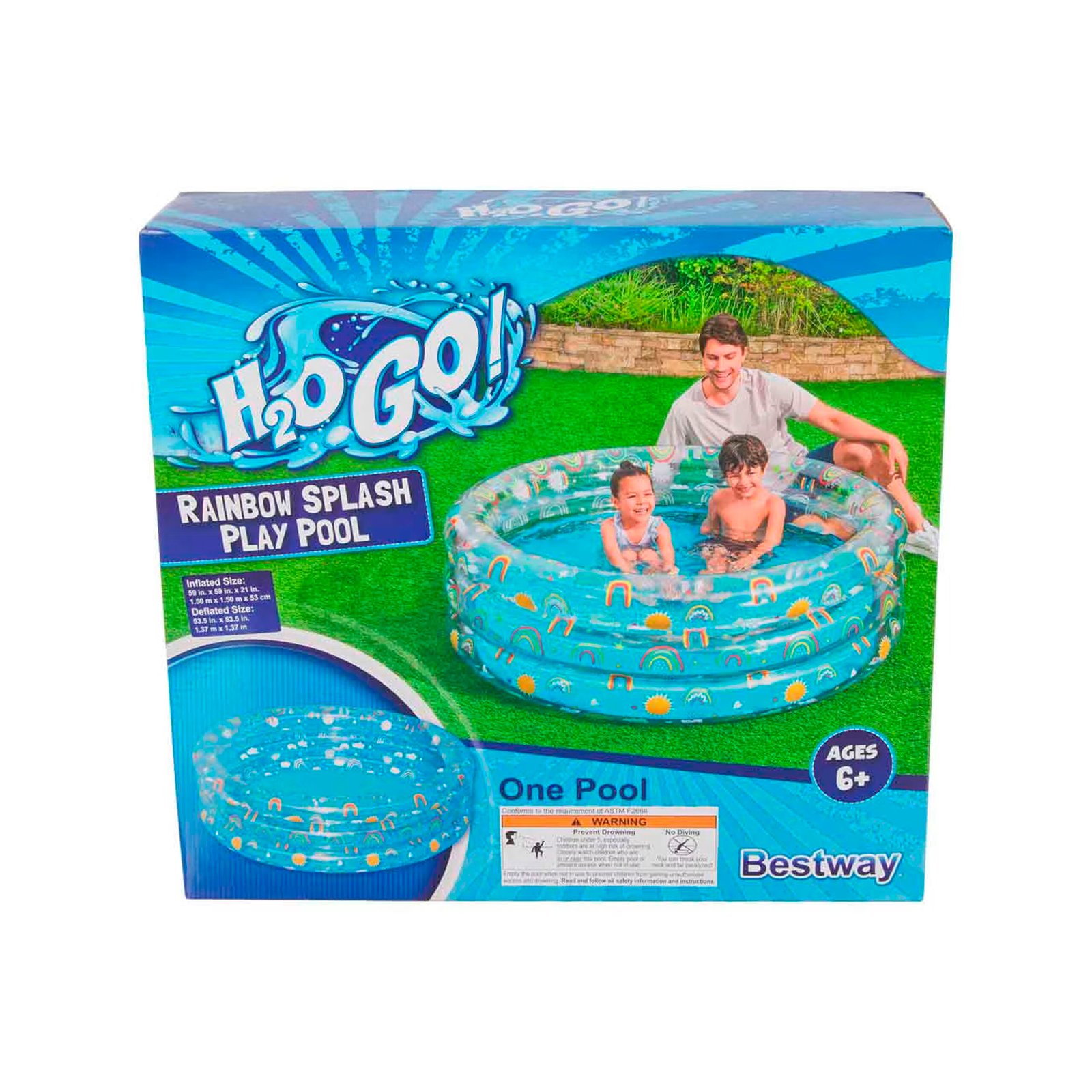 Alberca Infantil Inflable Redonda Rainbow Splash Bestway_4 Alberca Infantil Inflable Redonda Rainbow Splash Bestway_4