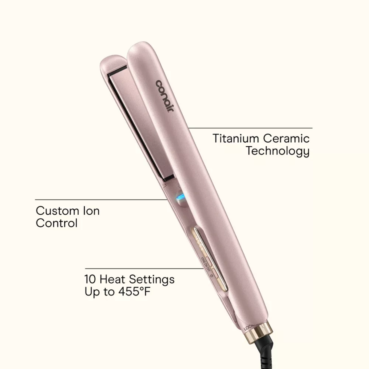 Plancha Alaciadora Para Cabello Sin Frizz Conair Ceramica_1 Plancha Alaciadora Para Cabello Sin Frizz Conair Ceramica_1