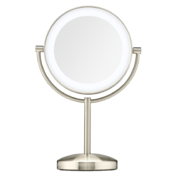 Conair Espejo Tocador Cromado Redondo Luz Led Maquillaje_0