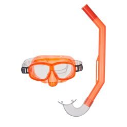 Kit Mascara Visor + Tubo Respirador Infantil Buceo Swimgear_0