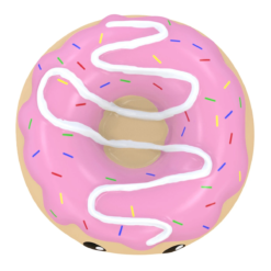 Squishy Dona Blanca Lampara Noche Led Donut Light Niños_2