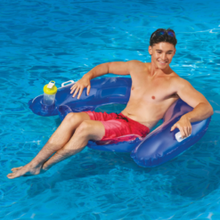 Bluescape Silla Inflable De Confort Azul Para Piscina Adulto_6