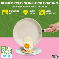 Juego Ollas Sartenes Tasty Antiadherente Aluminio Rosa 16pz_4