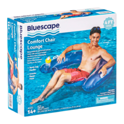 Bluescape Silla Inflable De Confort Azul Para Piscina Adulto_5