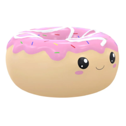 Squishy Dona Blanca Lampara Noche Led Donut Light Niños_1