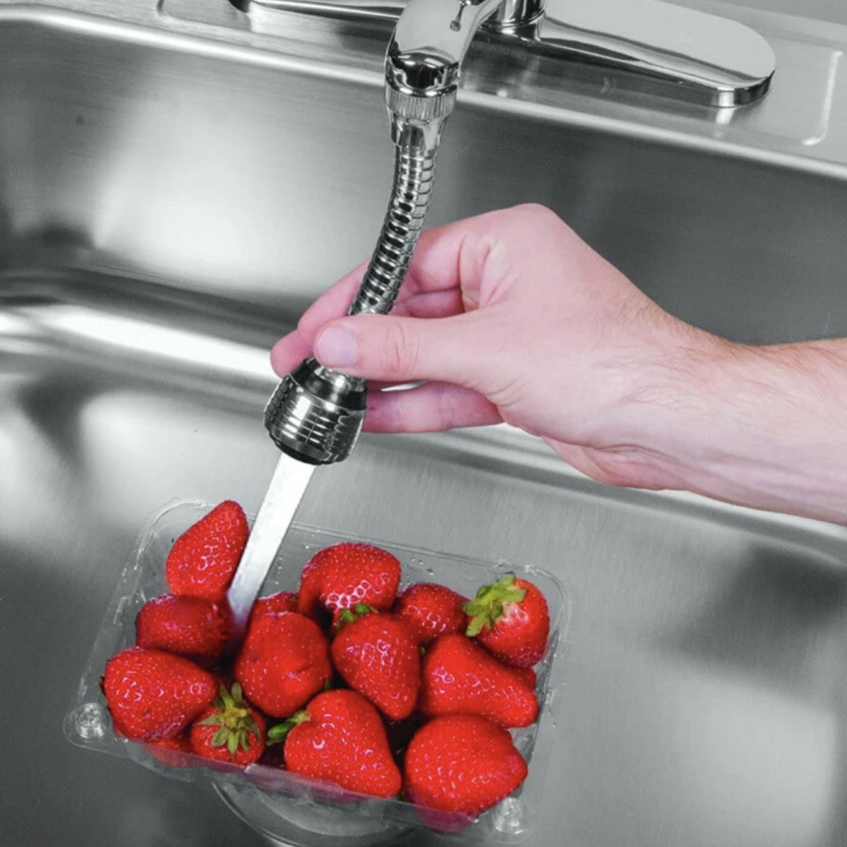 Monomando Turbo Flex 360 Cromado Acero Inoxidable Flexible_4 Monomando Turbo Flex 360 Cromado Acero Inoxidable Flexible_4