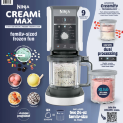 Ninja Creami Max 9 En 1 Maquina Helados Yogurt Congelado_9
