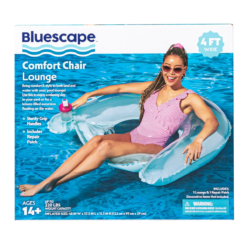 Bluescape Silla Inflable De Confort Azul Para Piscina Adulto_7